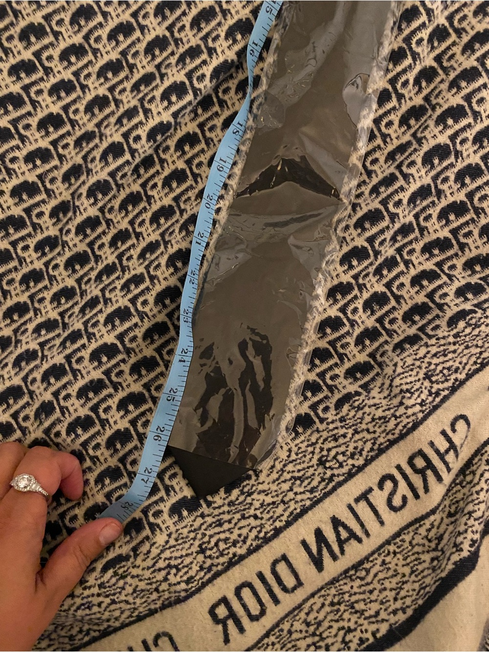 Black Monogram Silk Tie — Subtle Signature Pattern - Picture 7 of 8